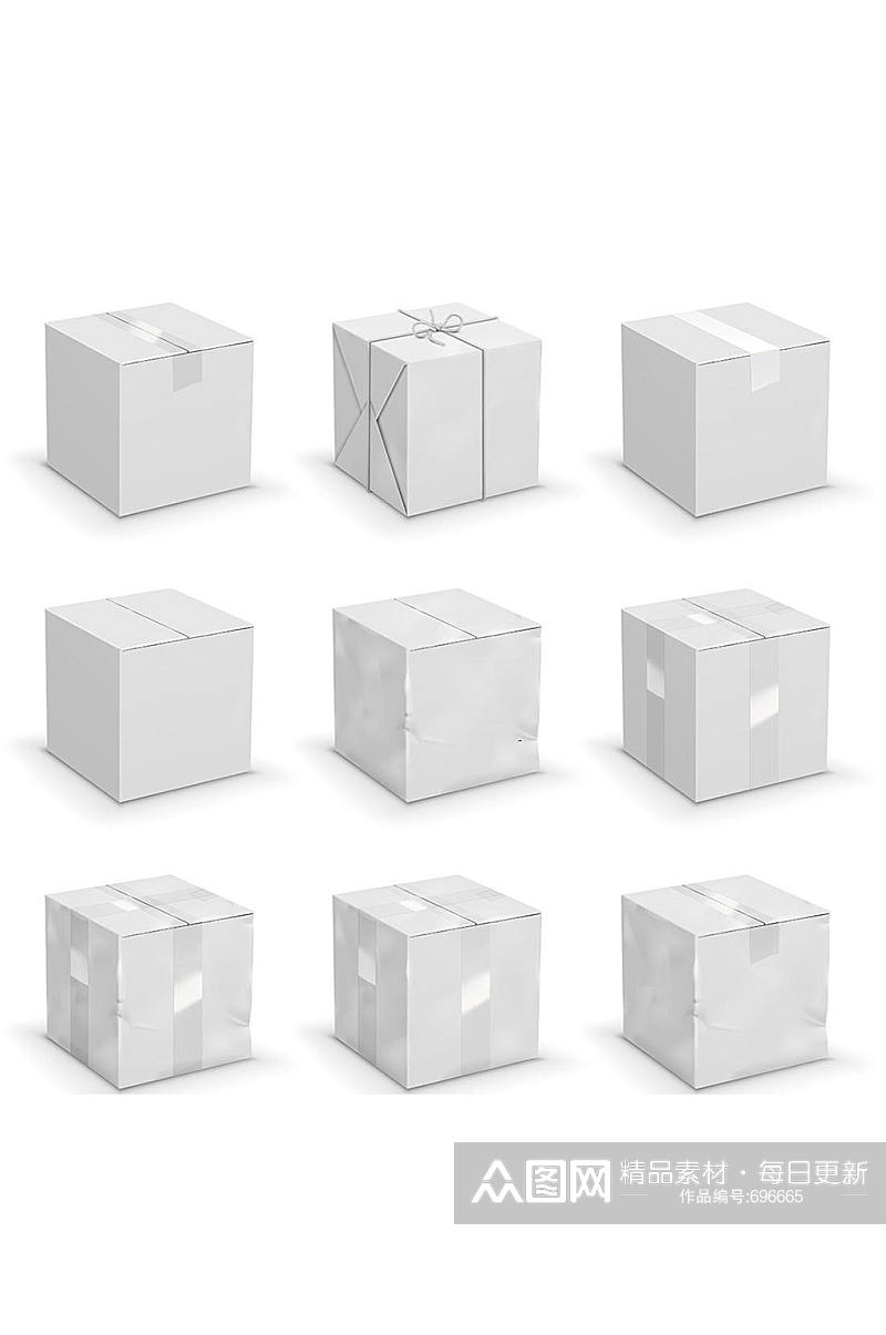 9款精美箱子设计矢量素材素材