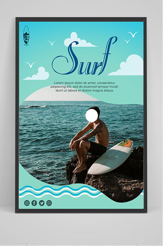 唯美沙滩海报图片-唯美沙滩海报设计素材-唯美沙滩海报模板下载