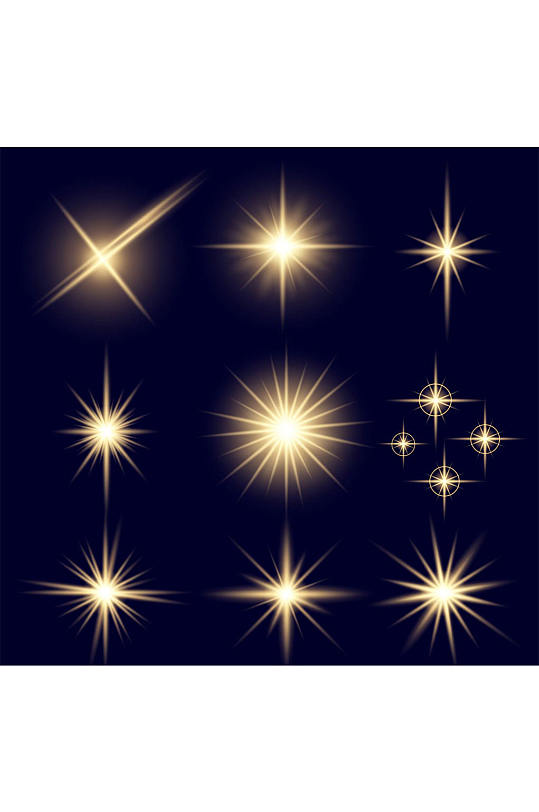 精美光点矢量素材-众图网