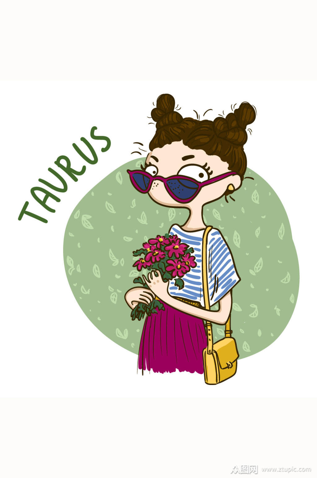 精美漫画风人物矢量素材