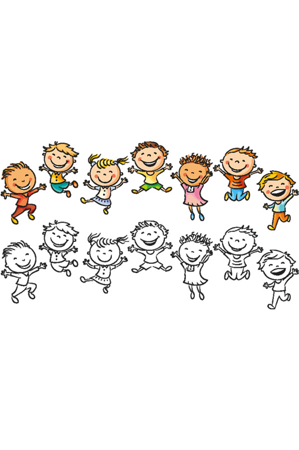 可爱孩子矢量素材