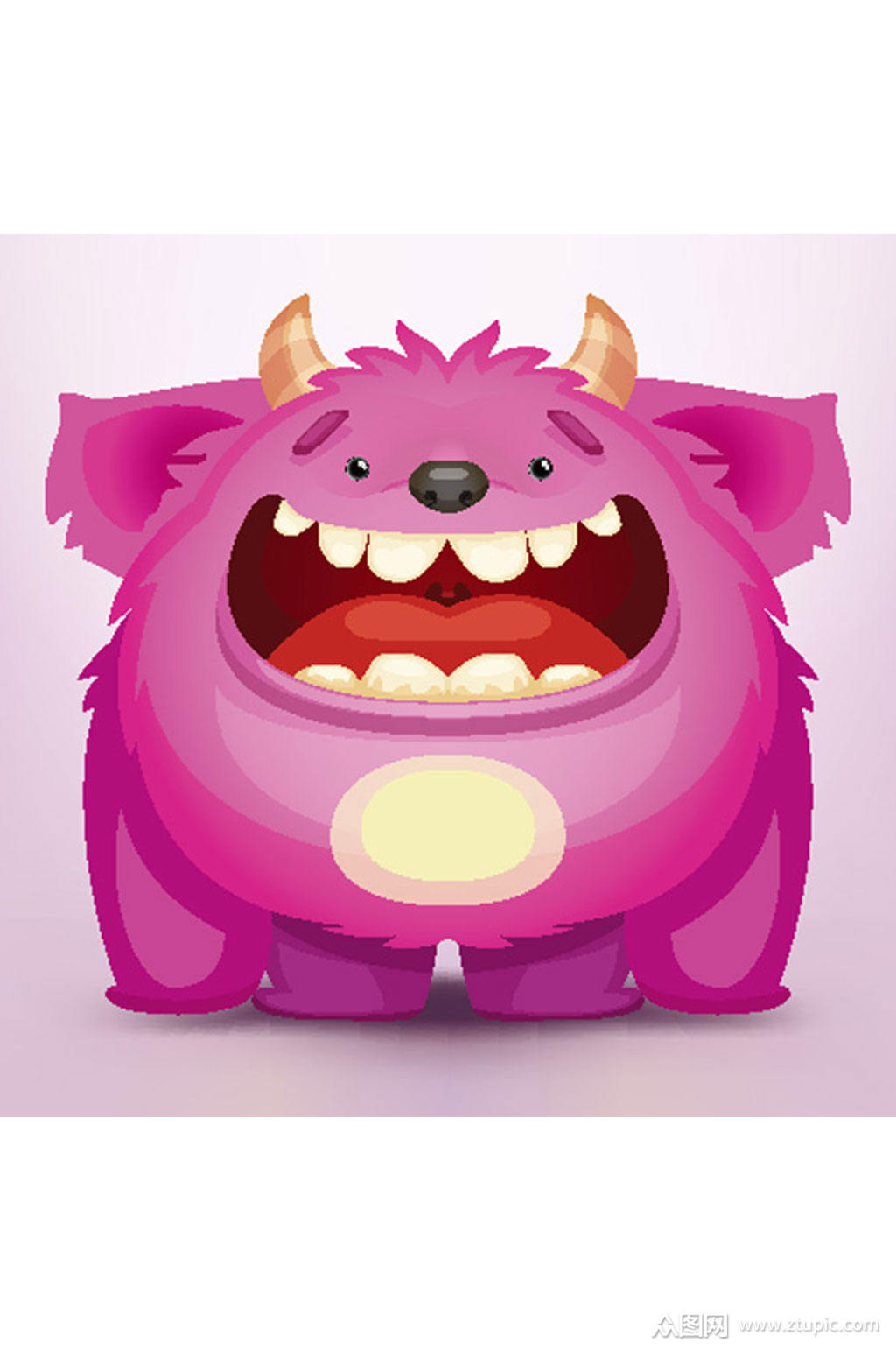 可爱怪兽矢量素材