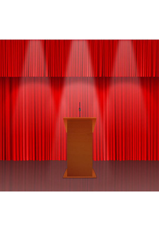 素材演讲台蓝色舞台幕布背景图片立即下载营销中心中式讲台样式立即