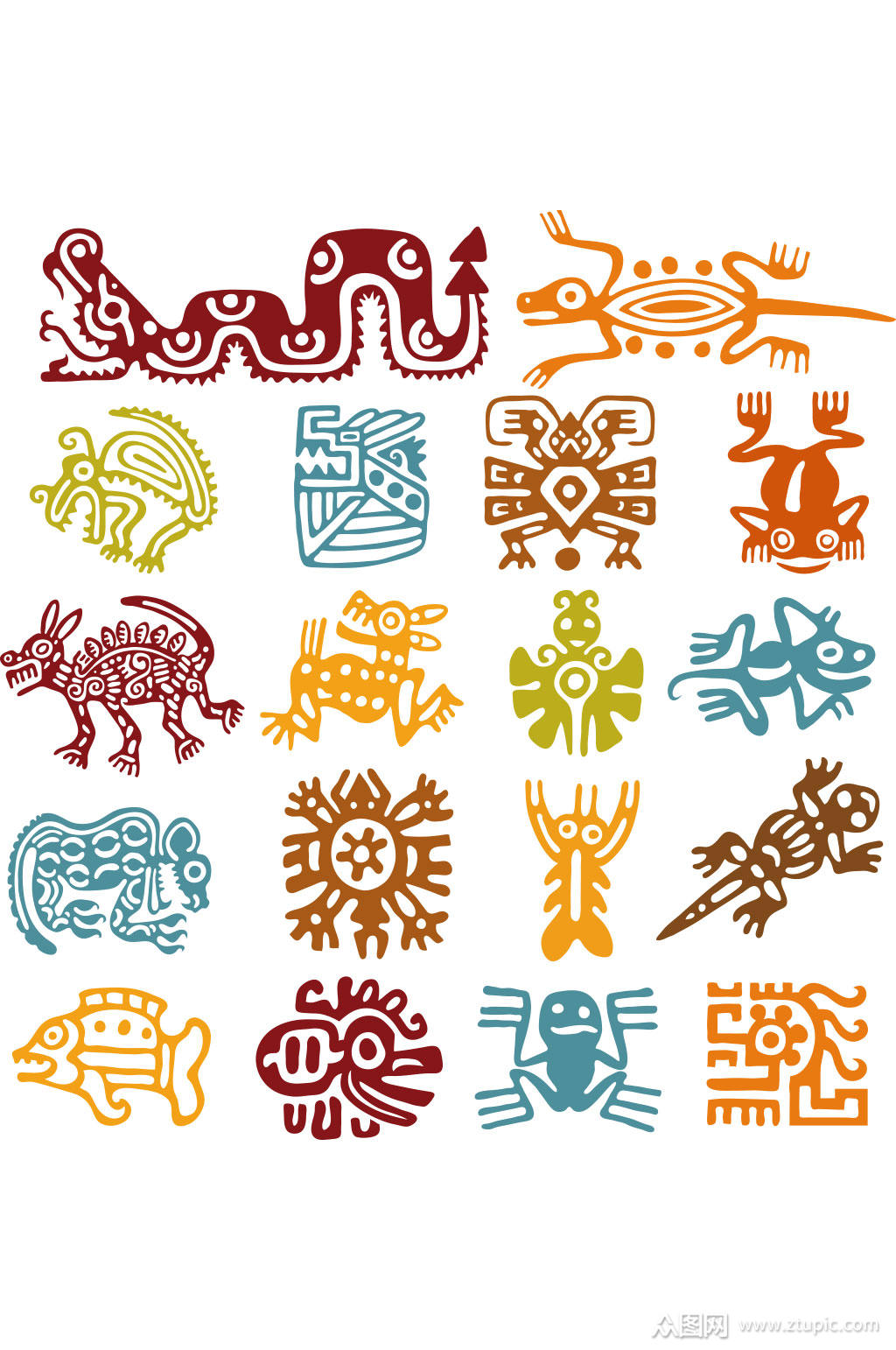 精美时尚动物设计元素素材矢量