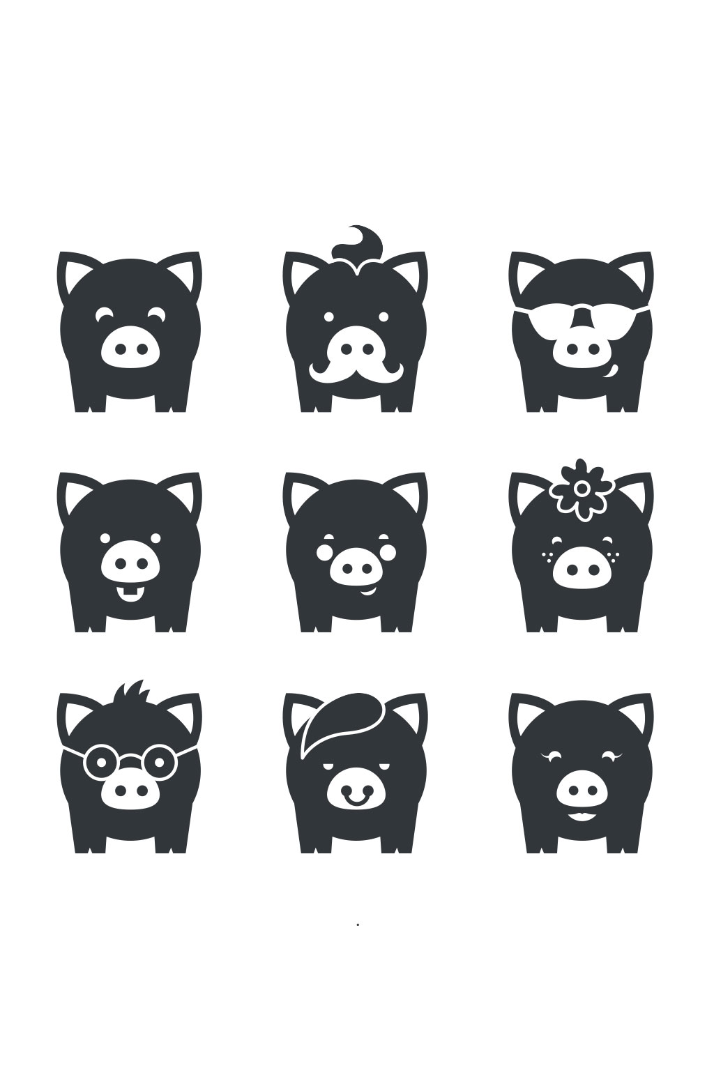 小猪图案符号图片