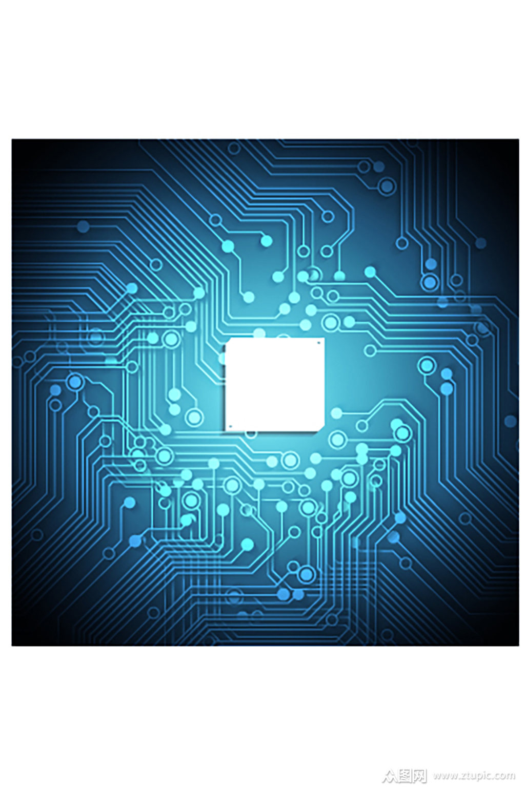 时尚精美彩色芯片设计元素矢量素材