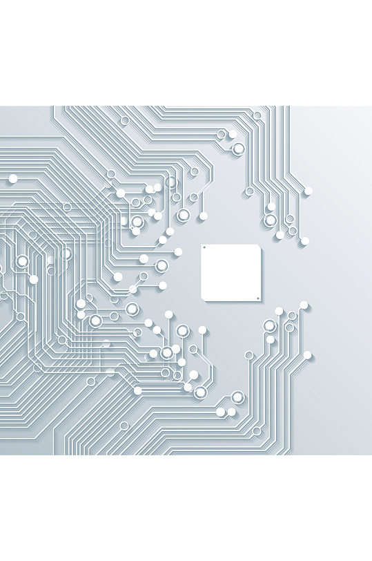 时尚精美彩色芯片设计元素矢量素材