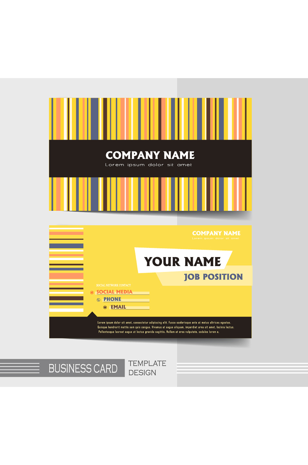 时尚精美商务名片设计元素矢量素材模板下载-编号787613-众图网