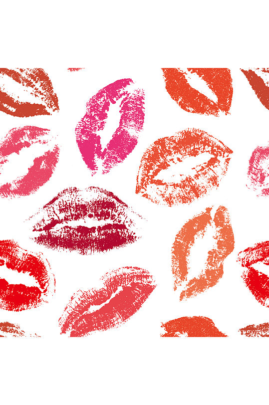 精美唇印矢量素材