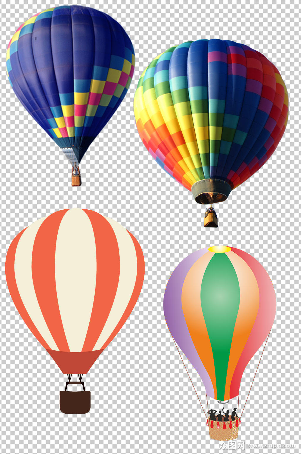 精美简约热气球设计元素素材矢量