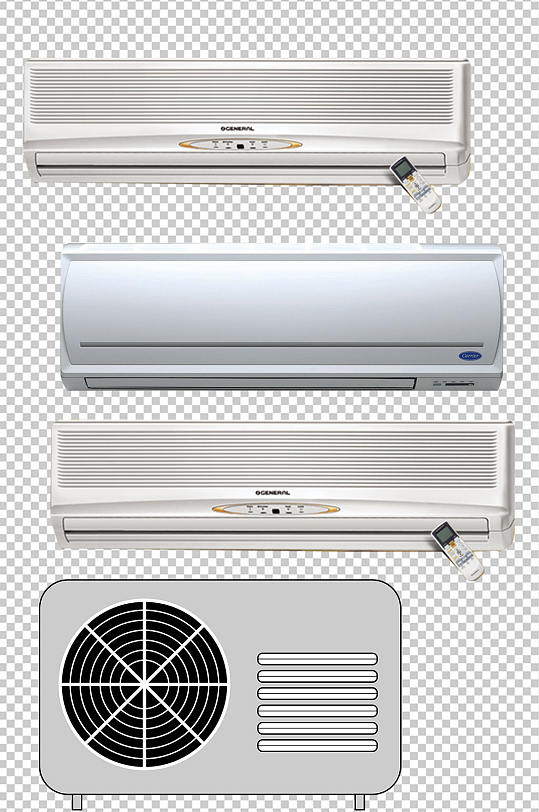 精美彩色时尚空调设计元素素材矢量