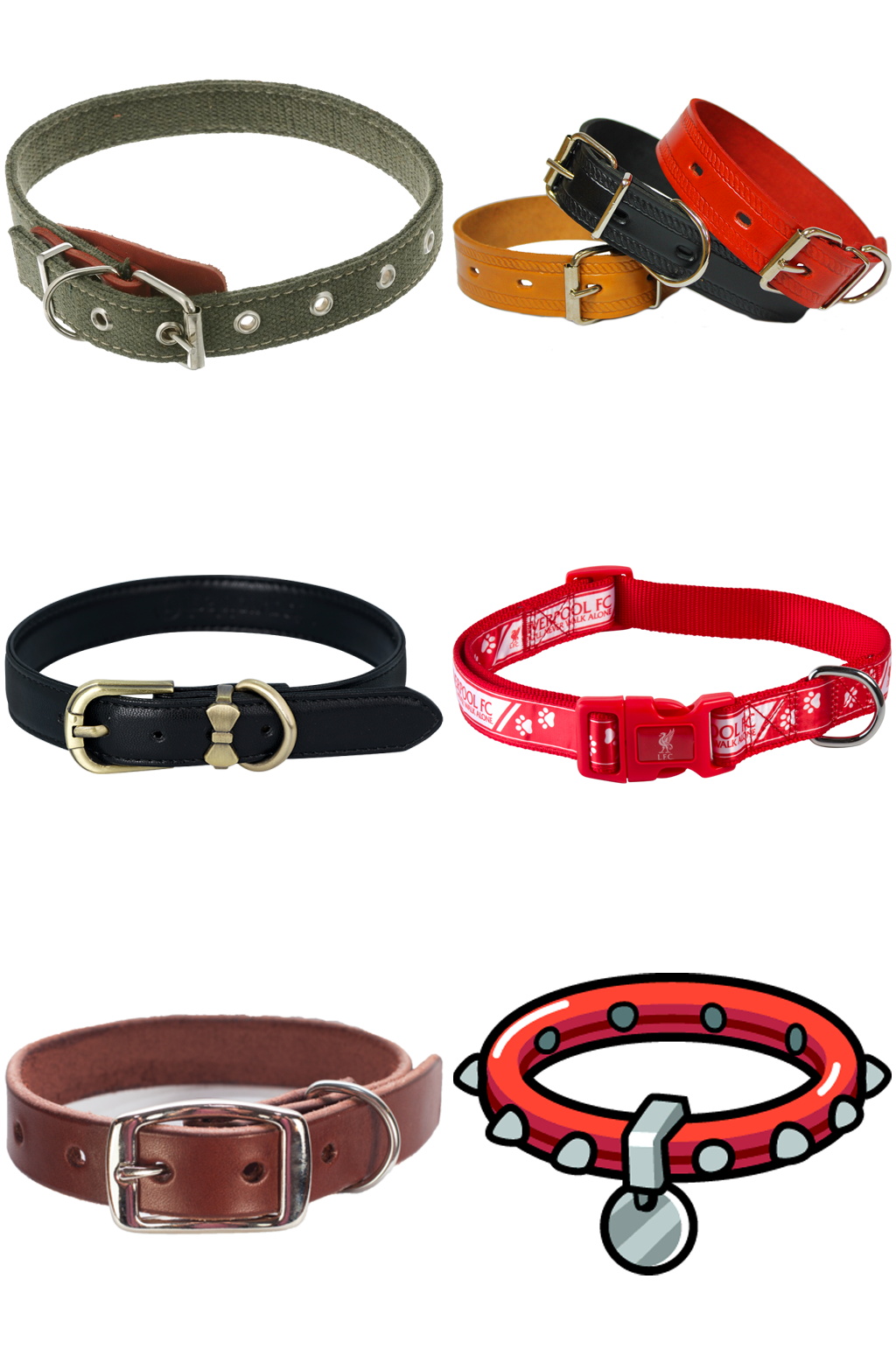 精美时尚彩色动物项圈设计素材元素矢量