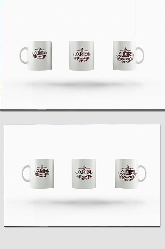 马克杯三视图样机-众图网