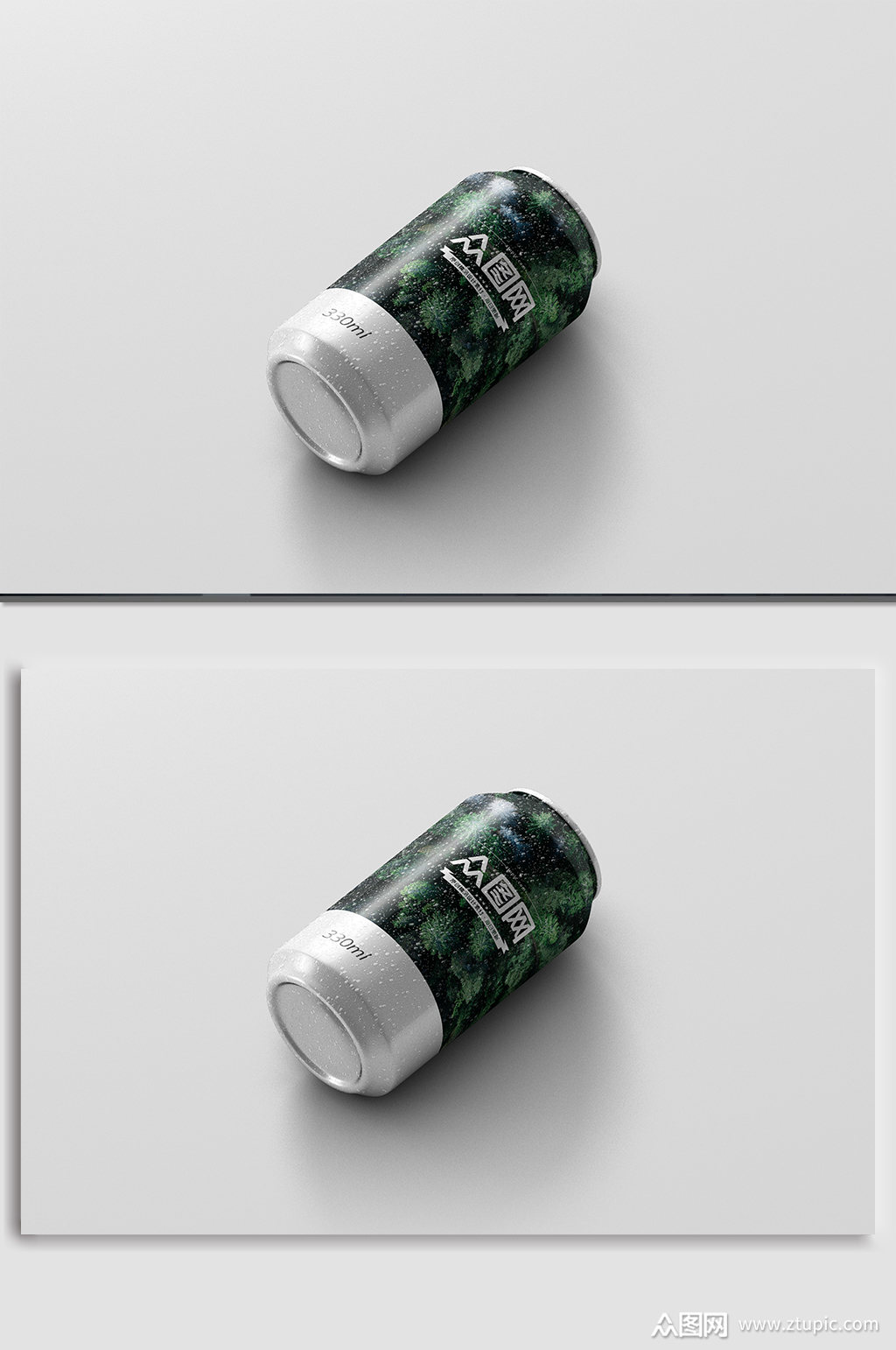 易拉罐啤酒样机效果