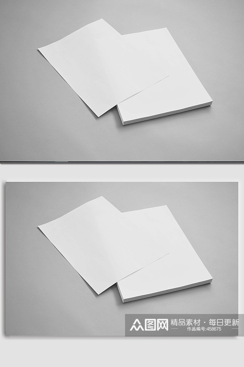 A4空白信纸样机素材