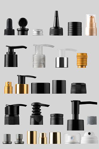 化妆品瓶子泵头素材