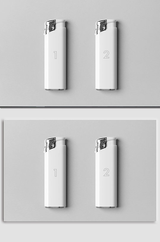 白色打火机logo样机