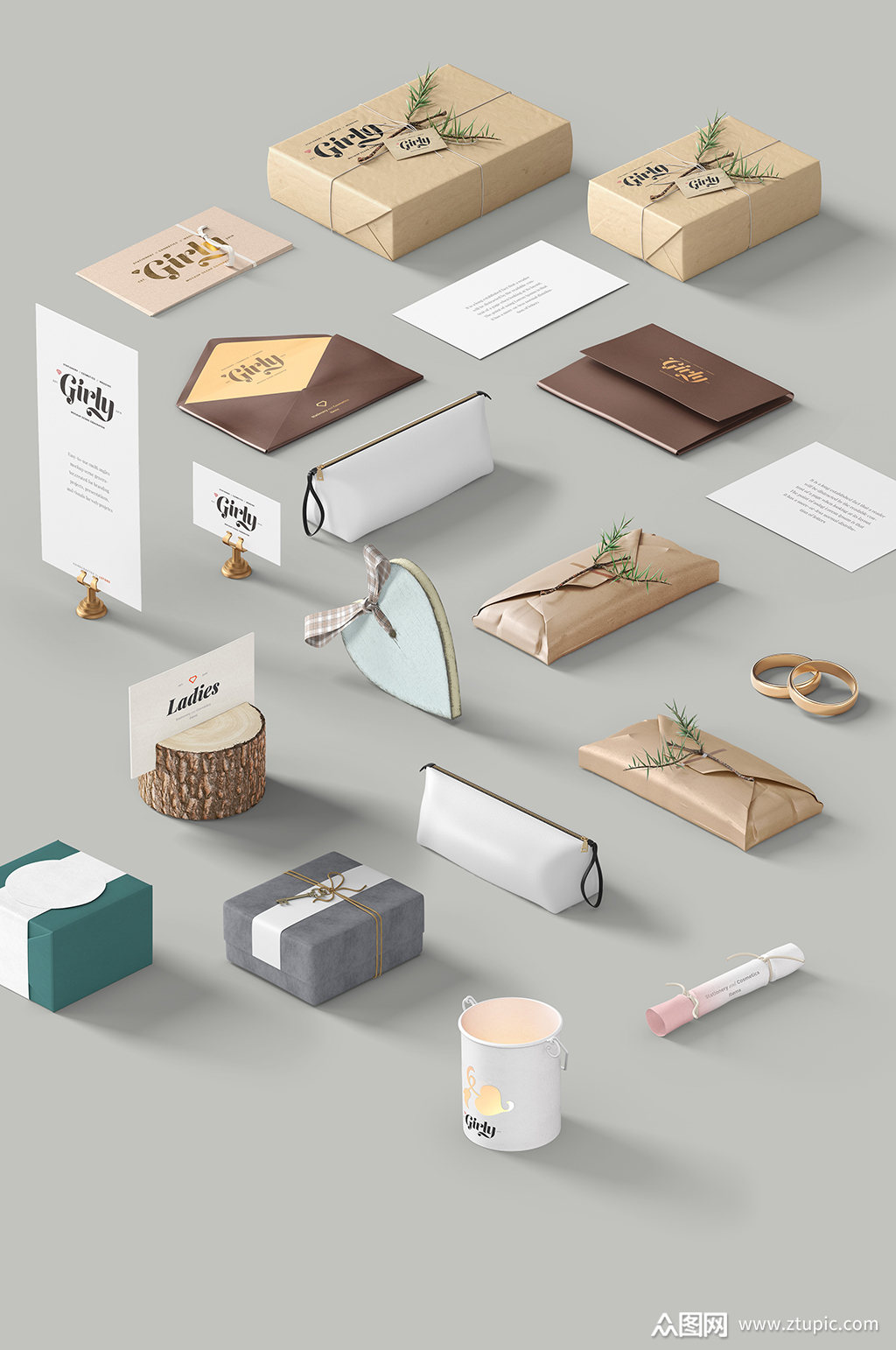 伴手礼 盒子包装素材场景样机模板下载-编号520655-众图网