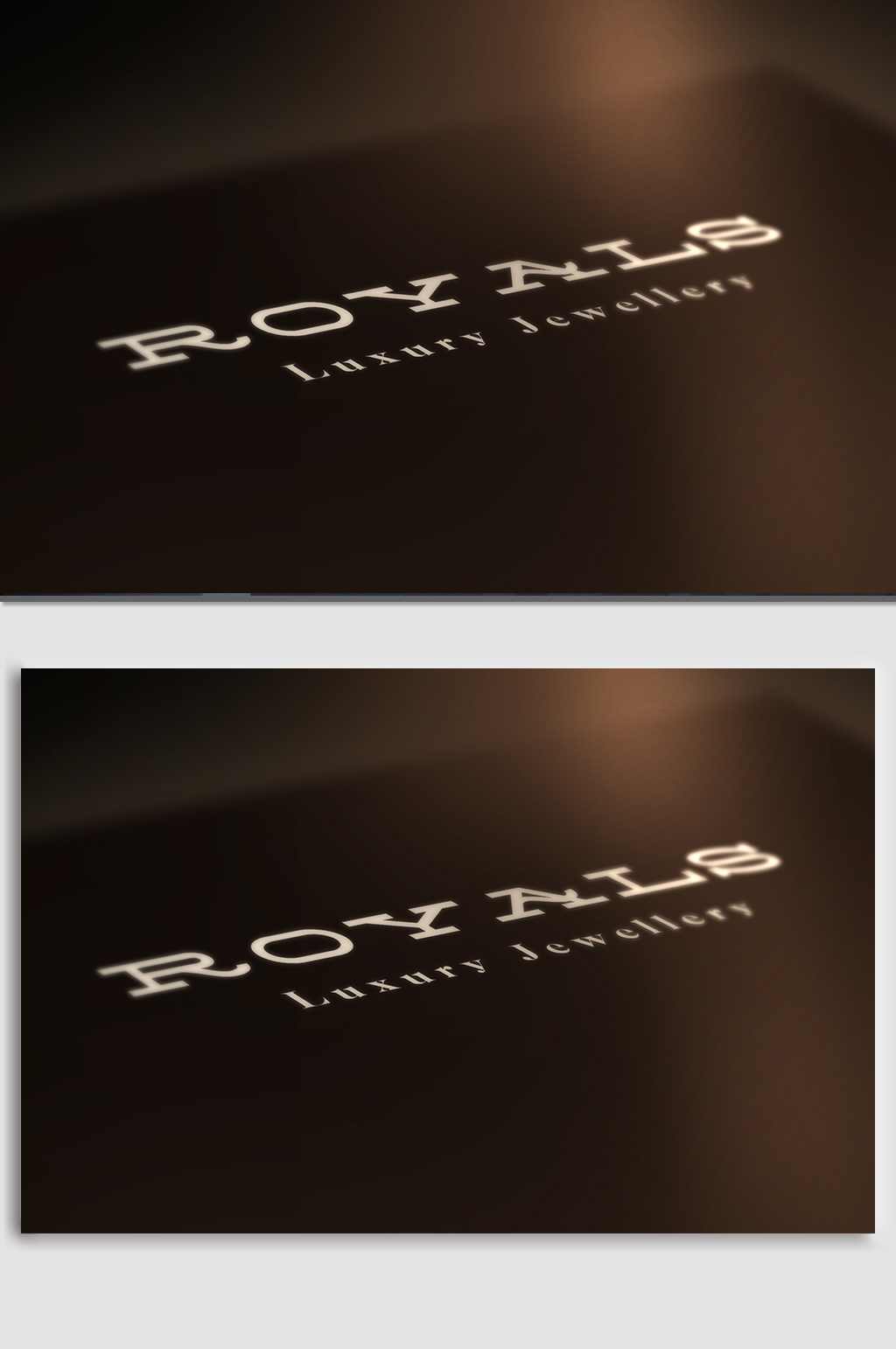 白色logo样机效果展示素材