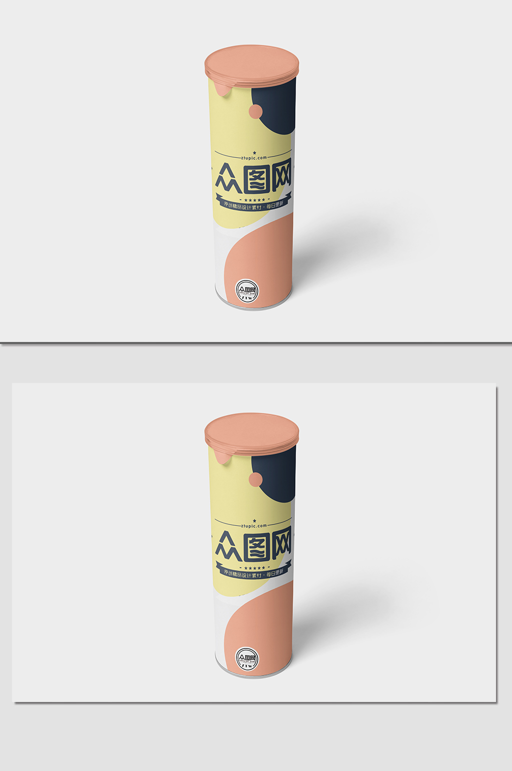 薯片罐包装食品样机素材