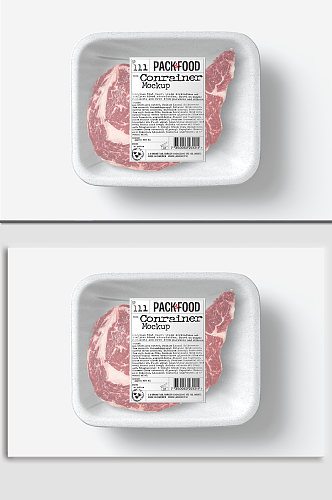 牛肉产品包装样机展示