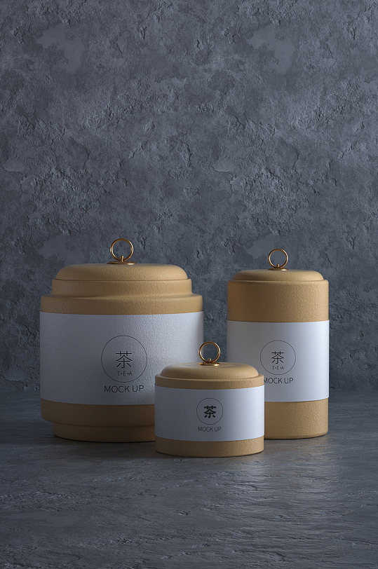 瓷罐茶叶包装样机展示-众图网