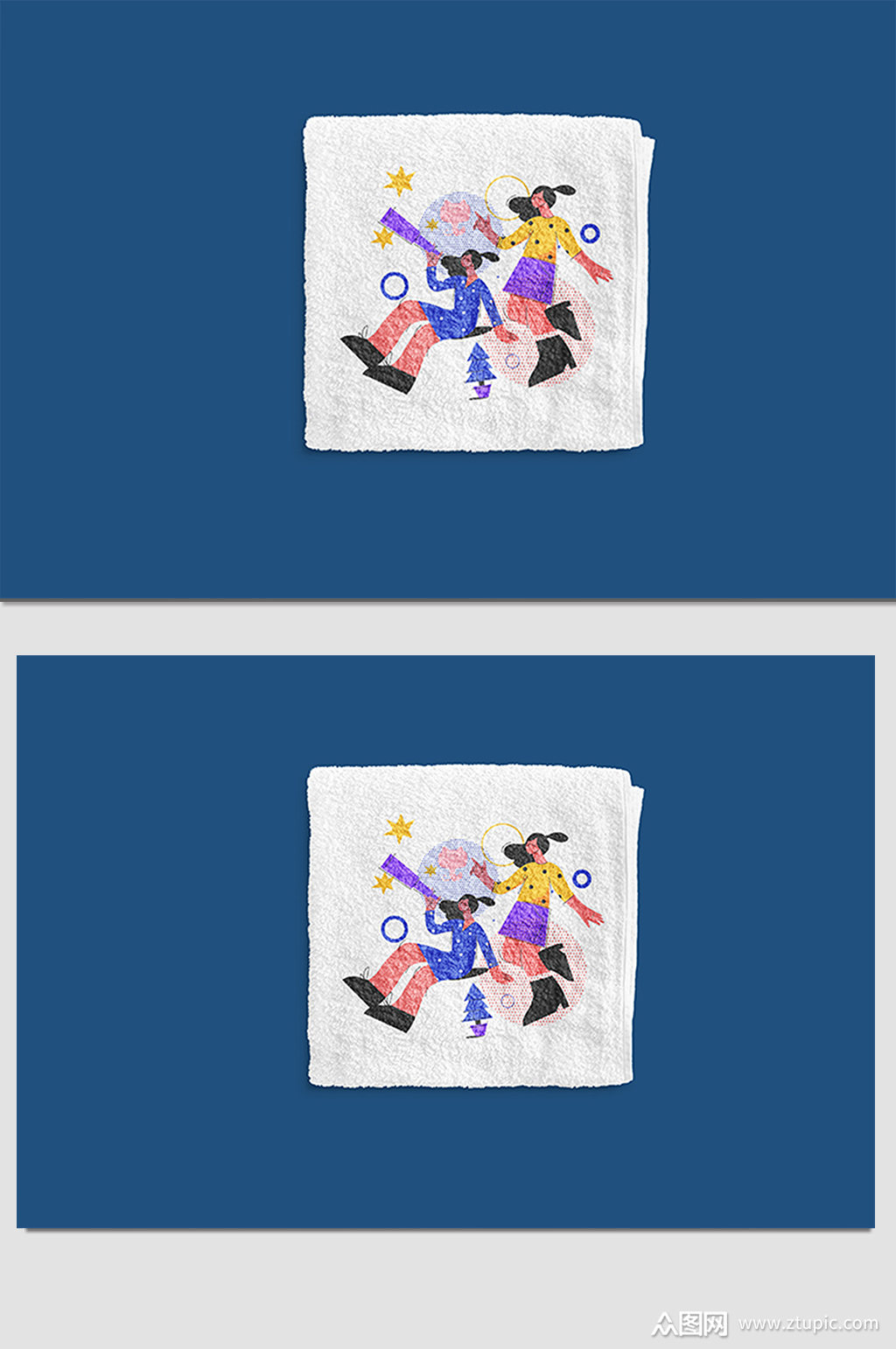 毛巾文创样机展示