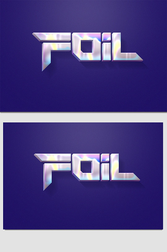 彩色3d立体字体效果-众图网