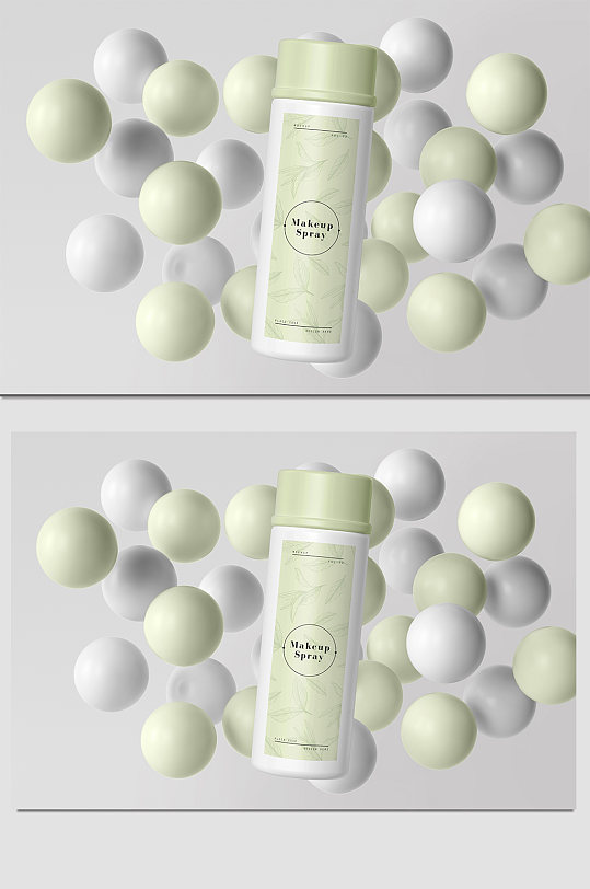 防晒霜化妆品场景展示样机