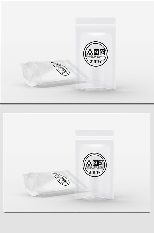 透明塑料袋零食包装样机贴图