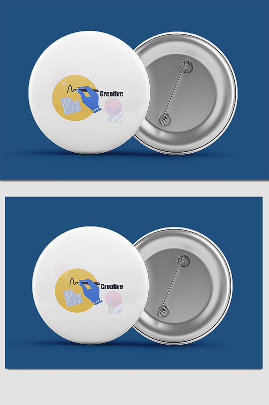 胸牌文创样机贴图-众图网