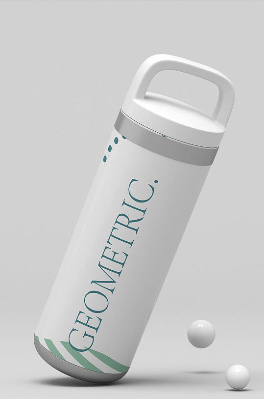 白色保温水杯样机-众图网
