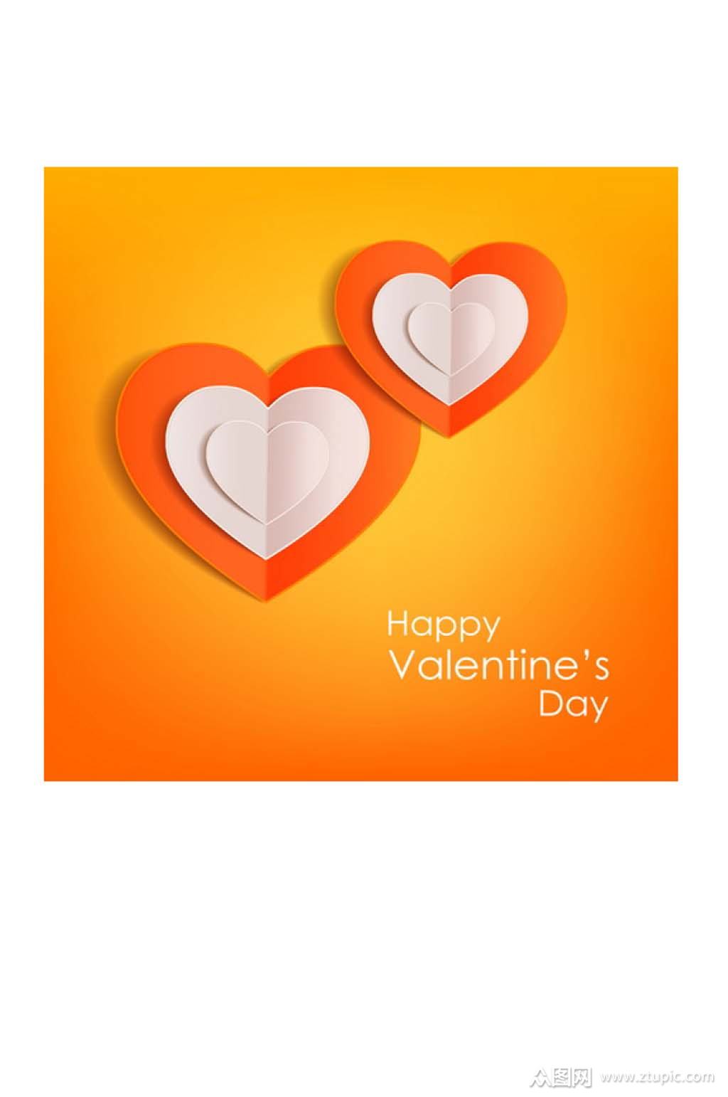 矢量创意情人节爱心海报卡片设计装饰素材