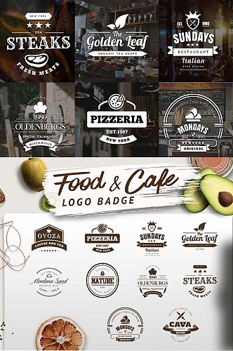 简约咖啡餐饮店logo模板矢量设计素材