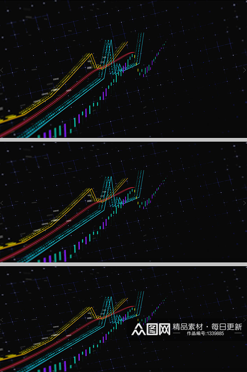 股票走势图分析场景素材