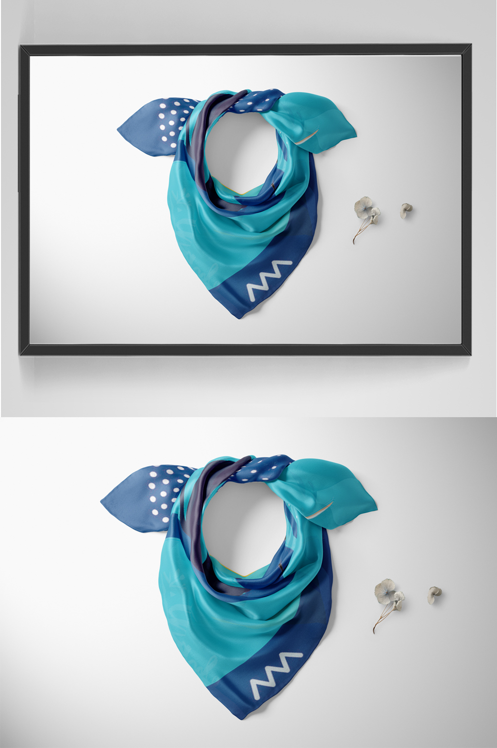 丝绸丝巾样机贴图