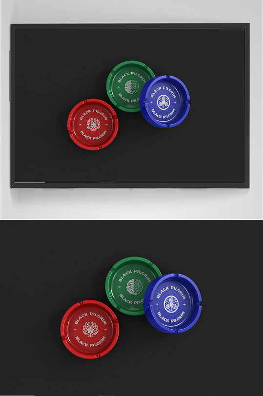 烟灰缸样机贴图展示