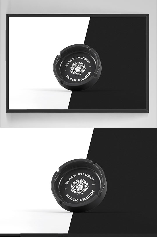烟灰缸样机展示贴图