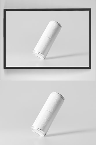 饮料铁罐可乐啤酒易拉罐包装设计展示模型