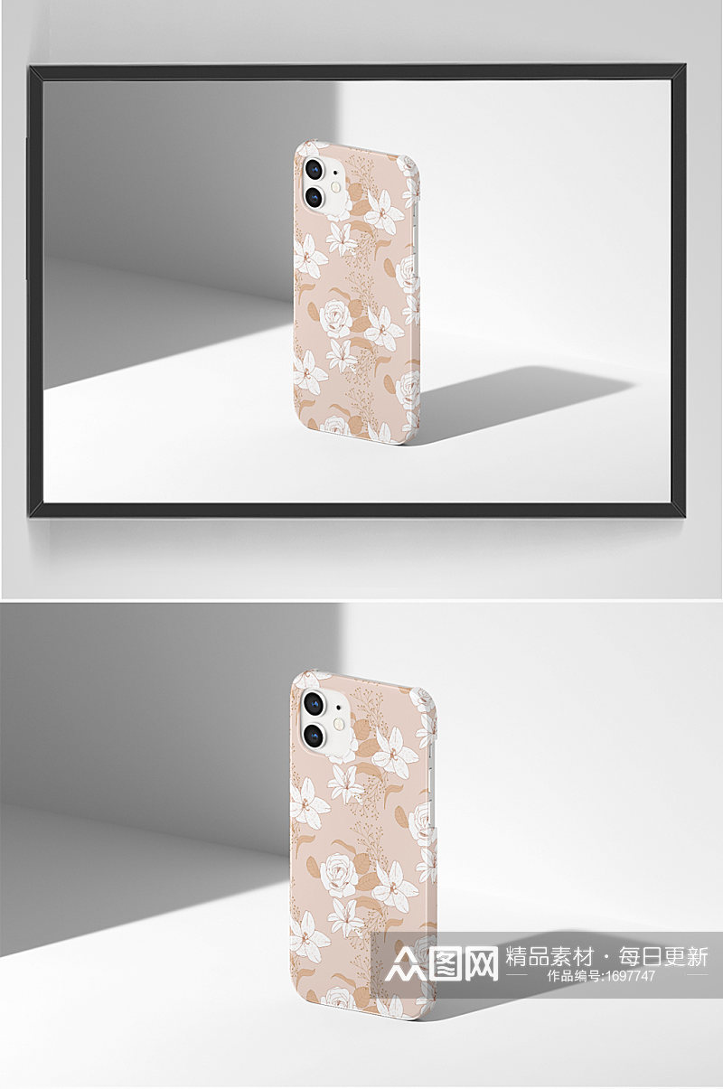 iPhone12苹果手机壳样机效果图展示素材
