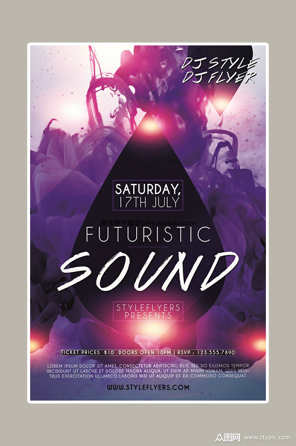 欧美时尚音乐party夜店海报