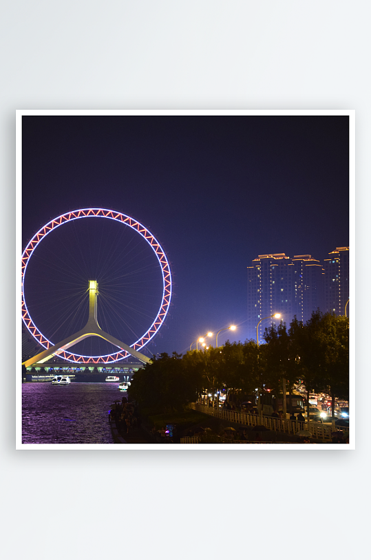 天津城市风景画图片