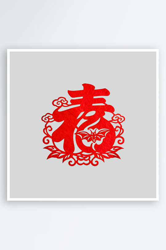 中式剪纸窗花素材-众图网