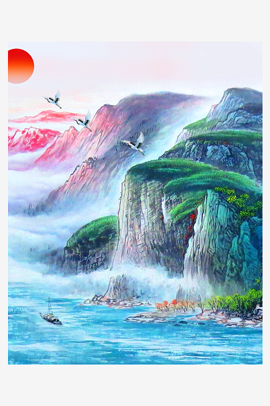 水墨中国风背景装饰画-众图网