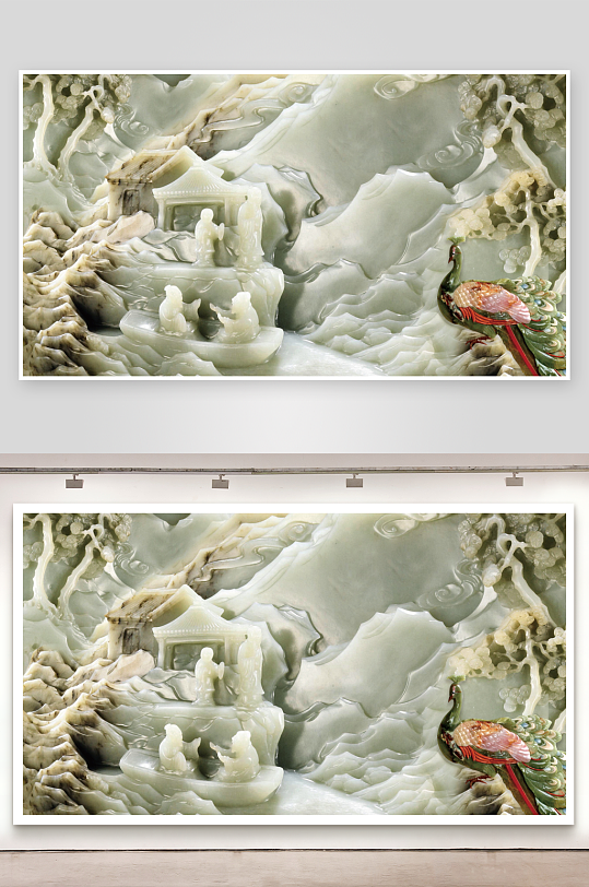 立体花卉背景墙装饰画素材-众图网