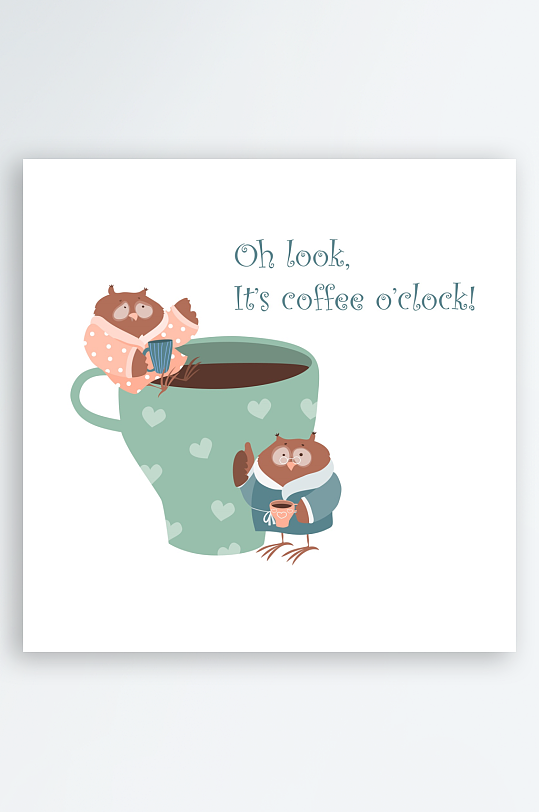 矢量北欧森系插画-众图网