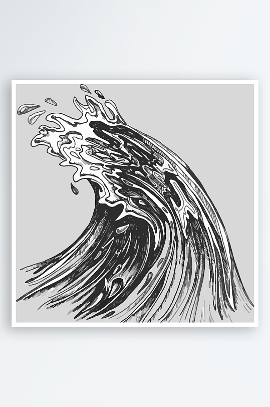 海浪海水高清图片素材-众图网