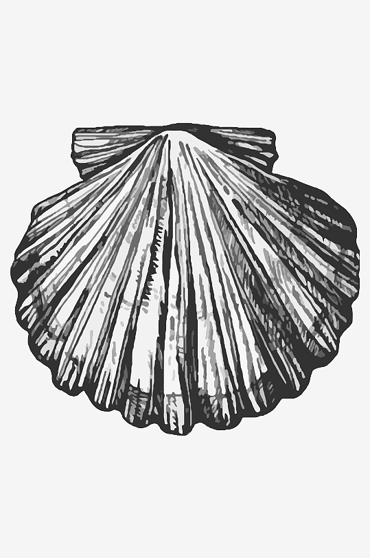 海洋生物手绘元素插画-众图网