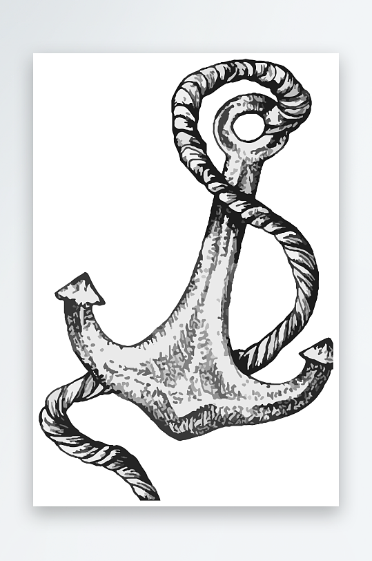 海洋生物手绘元素插画-众图网