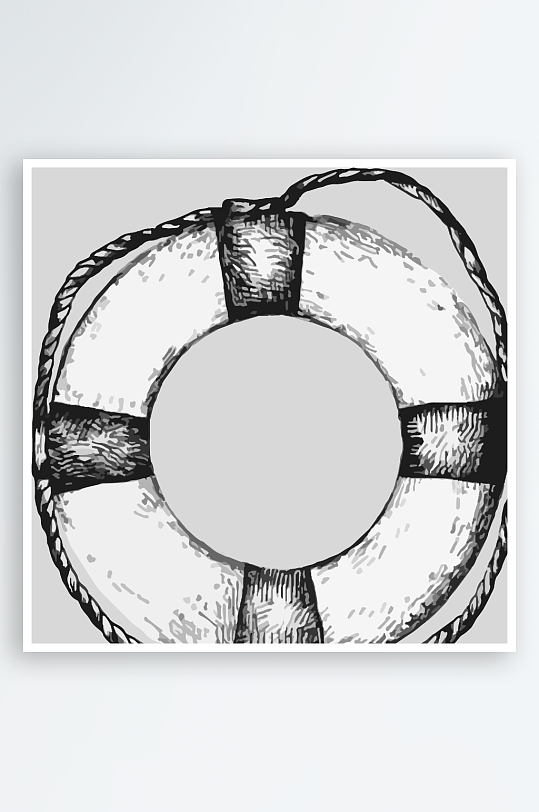 海洋生物手绘元素插画-众图网